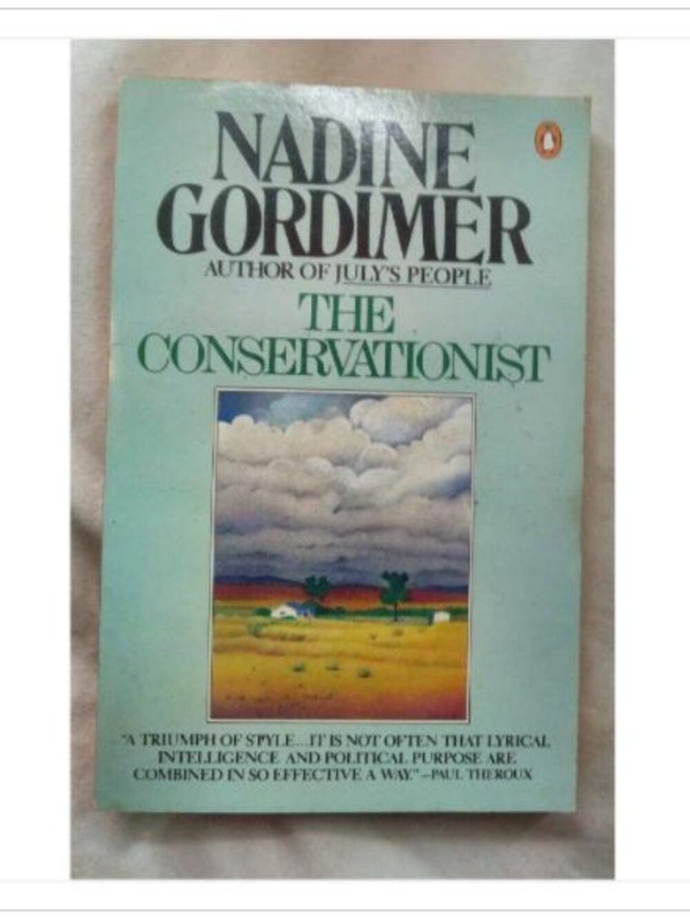 The Conservationist Nadine Gordimer Reprint Paperback Book Vintage Novel Read